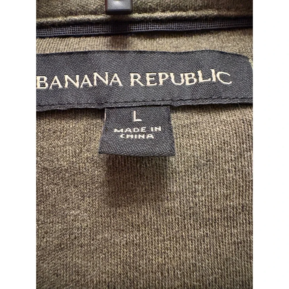 Banana Republic NWT Luxe Touch Performance Mens Olive Green Polo -Large‎